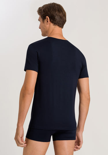 73089 Cotton Superior V-Neck Shirt - 593 Midnight Navy